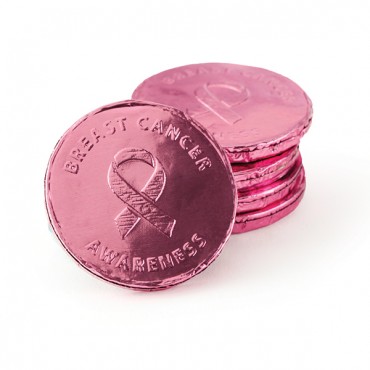 Breast Cancer Awareness - Pink Chocolate Coins