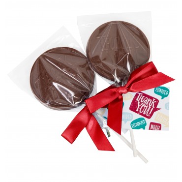 Appreciation - Chocolate "Thank You" Lollipops 